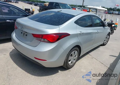2016 Hyundai Elantra Se из США, поврежденный, VIN 5NPDH4AE0GH664582